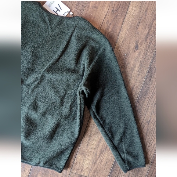 Selected / Homme Derek Crew Neck Sweatshirt Rosin Green Size Large NWT 100% Poly - Picture 14 of 16